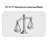 4 X 7 Aluminum License Plate  Thumbnail