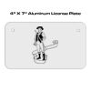 4 X 7 Aluminum License Plate  Thumbnail