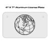 4 X 7 Aluminum License Plate  Thumbnail