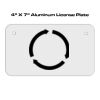 4 X 7 Aluminum License Plate  Thumbnail