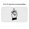 4 X 7 Aluminum License Plate  Thumbnail