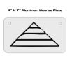 4 X 7 Aluminum License Plate  Thumbnail
