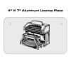 4 X 7 Aluminum License Plate  Thumbnail