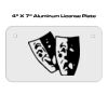 4 X 7 Aluminum License Plate  Thumbnail