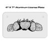 4 X 7 Aluminum License Plate  Thumbnail