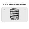 4 X 7 Aluminum License Plate  Thumbnail