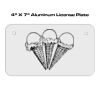 4 X 7 Aluminum License Plate  Thumbnail