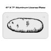 4 X 7 Aluminum License Plate  Thumbnail