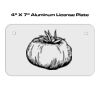 4 X 7 Aluminum License Plate  Thumbnail