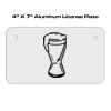 4 X 7 Aluminum License Plate  Thumbnail