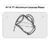 4 X 7 Aluminum License Plate  Thumbnail