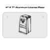 4 X 7 Aluminum License Plate  Thumbnail