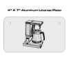 4 X 7 Aluminum License Plate  Thumbnail