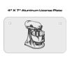 4 X 7 Aluminum License Plate  Thumbnail