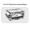 4 X 7 Aluminum License Plate  Thumbnail