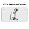 4 X 7 Aluminum License Plate  Thumbnail