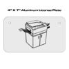 4 X 7 Aluminum License Plate  Thumbnail