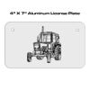 4 X 7 Aluminum License Plate  Thumbnail