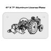 4 X 7 Aluminum License Plate  Thumbnail
