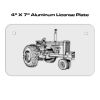 4 X 7 Aluminum License Plate  Thumbnail