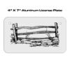 4 X 7 Aluminum License Plate  Thumbnail