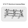4 X 7 Aluminum License Plate  Thumbnail