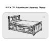 4 X 7 Aluminum License Plate  Thumbnail