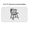 4 X 7 Aluminum License Plate  Thumbnail