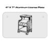 4 X 7 Aluminum License Plate  Thumbnail
