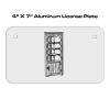 4 X 7 Aluminum License Plate  Thumbnail