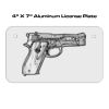 4 X 7 Aluminum License Plate  Thumbnail