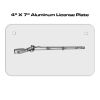 4 X 7 Aluminum License Plate  Thumbnail
