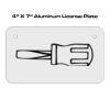 4 X 7 Aluminum License Plate  Thumbnail
