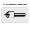 4 X 7 Aluminum License Plate  Thumbnail