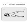 4 X 7 Aluminum License Plate  Thumbnail