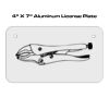 4 X 7 Aluminum License Plate  Thumbnail