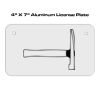 4 X 7 Aluminum License Plate  Thumbnail