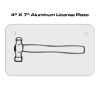 4 X 7 Aluminum License Plate  Thumbnail