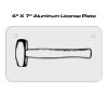 4 X 7 Aluminum License Plate  Thumbnail