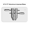 4 X 7 Aluminum License Plate  Thumbnail