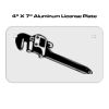 4 X 7 Aluminum License Plate  Thumbnail