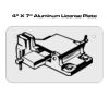 4 X 7 Aluminum License Plate  Thumbnail
