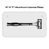 4 X 7 Aluminum License Plate  Thumbnail