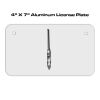 4 X 7 Aluminum License Plate  Thumbnail