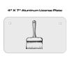 4 X 7 Aluminum License Plate  Thumbnail