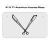 4 X 7 Aluminum License Plate  Thumbnail