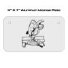 4 X 7 Aluminum License Plate  Thumbnail