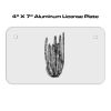 4 X 7 Aluminum License Plate  Thumbnail