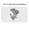 4 X 7 Aluminum License Plate  Thumbnail