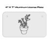 4 X 7 Aluminum License Plate  Thumbnail